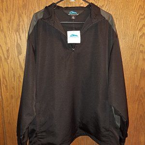 Tri-Mountain Performance Men's Long Sleeve Golf 1/4 Zip Windbreaker size XL NWT
